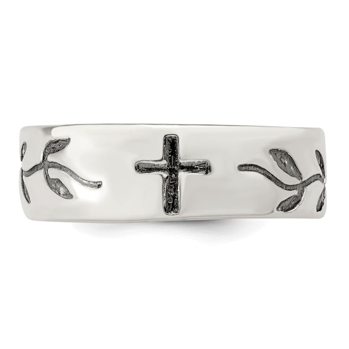 Shop Stylish Vintage-Inspired Sterling Silver Cross Design Ring - Affordable Value-5