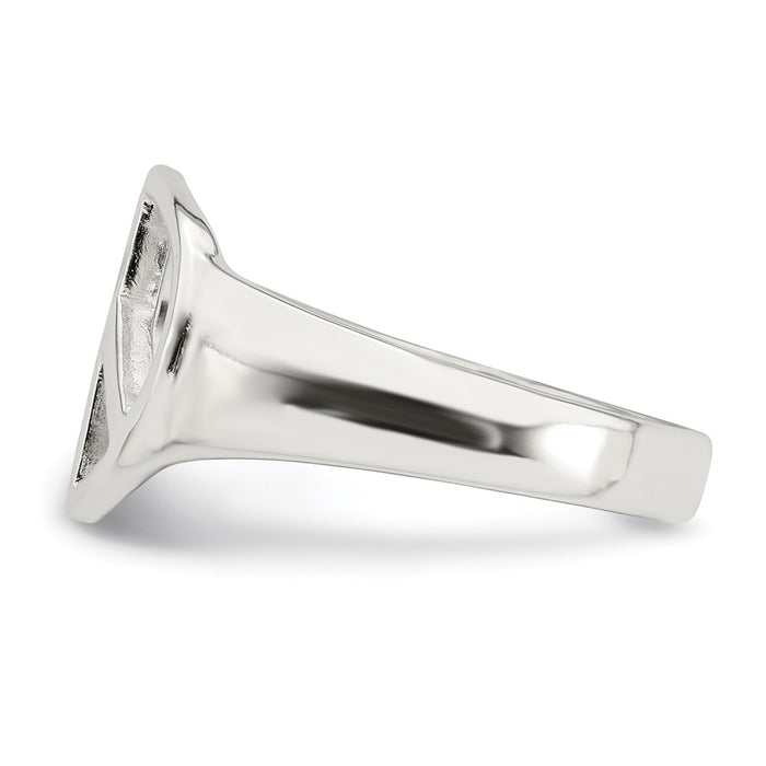 Exclusive Sterling Silver Peace Symbol Ring - Stylish Design, Affordable Price-3