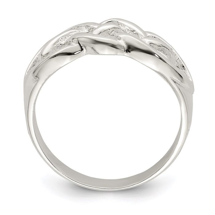 Exclusive Polished Sterling Silver Celtic Woven Design Ring - Stylish Value!-2