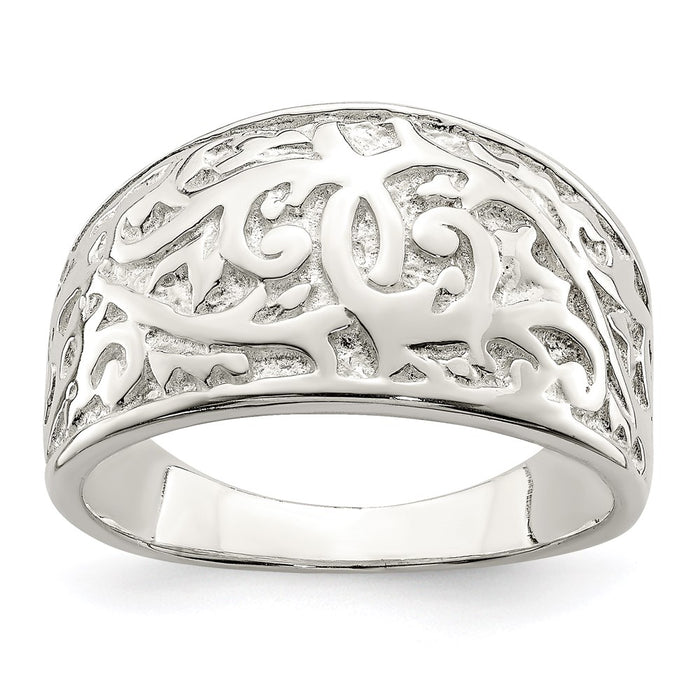 High-Quality Sterling Silver Twisted Swirl Ring - Stylish & Affordable Design-1