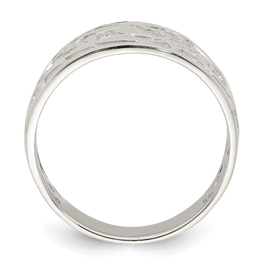Buy Stylish Rhodium-Plated Sterling Silver Swirl Ring - High-Quality Design
