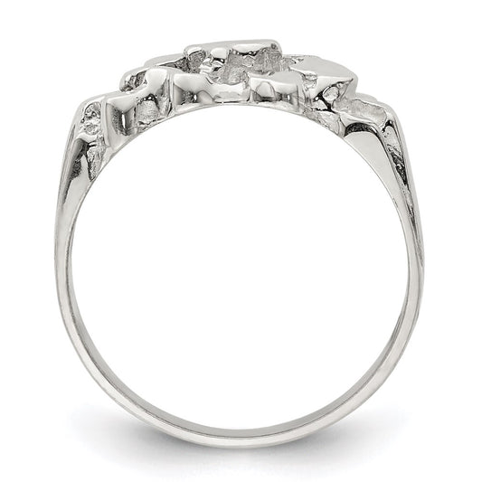 Buy Stylish Sterling Silver Nugget-Style Ring | High-Quality Design