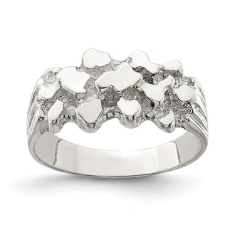 Buy Stylish Sterling Silver Nugget-Style Ring | High-Quality Design