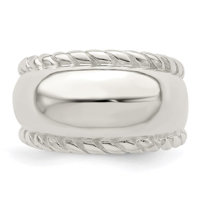 Shop Stylish Twisted Dome Stacked Ring in Sterling Silver - Affordable Elegance-4