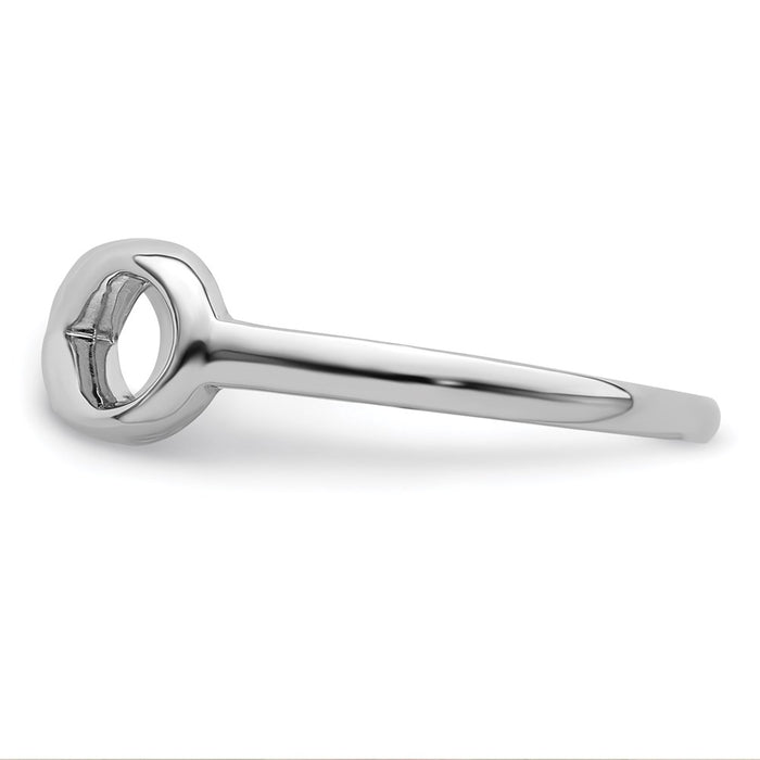 Buy Stylish Rhodium-Plated Sterling Silver Infinity Ring - Affordable Luxury-3