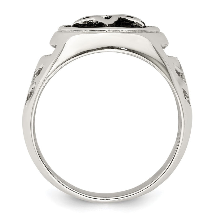 High-Quality Antiqued Sterling Silver Star of David Ring | Stylish Design-2