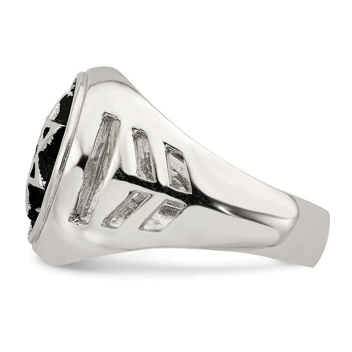 High-Quality Antiqued Sterling Silver Star of David Ring | Stylish Design-3