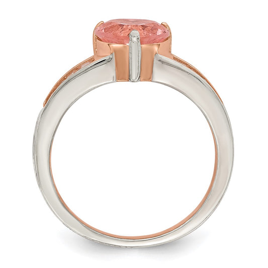 Shop Stylish Rose Gold-Plated Heart Ring, 14K Silver & Crystal for Affordable Luxury