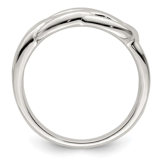 High-Quality Polished Sterling Silver Celtic Knot Ring - Stylish Design, Affordable Price