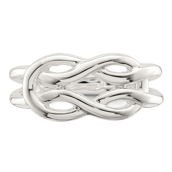 Buy Stylish Polished Sterling Silver Celtic Knot Ring - Affordable Elegance-4