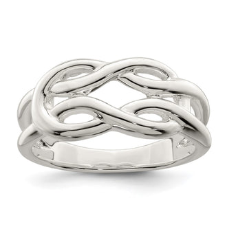 High-Quality Polished Sterling Silver Celtic Knot Ring - Stylish Design, Affordable Price