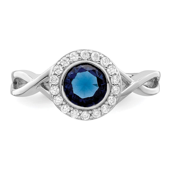 Buy Exclusive Rhodium-Plated Sterling Silver Ring with CZ & Glass Stones - Stylish Value-4