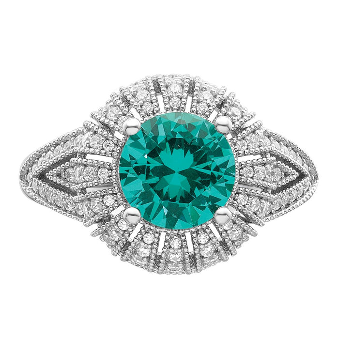 Shop Exclusive Vintage-Inspired Sterling Silver Ring | Stylish Rhodium Plated Design-4