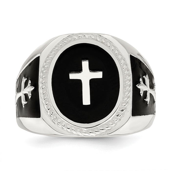 Exclusive Stylish Sterling Silver Ring with Black Agate - 10g Design-4