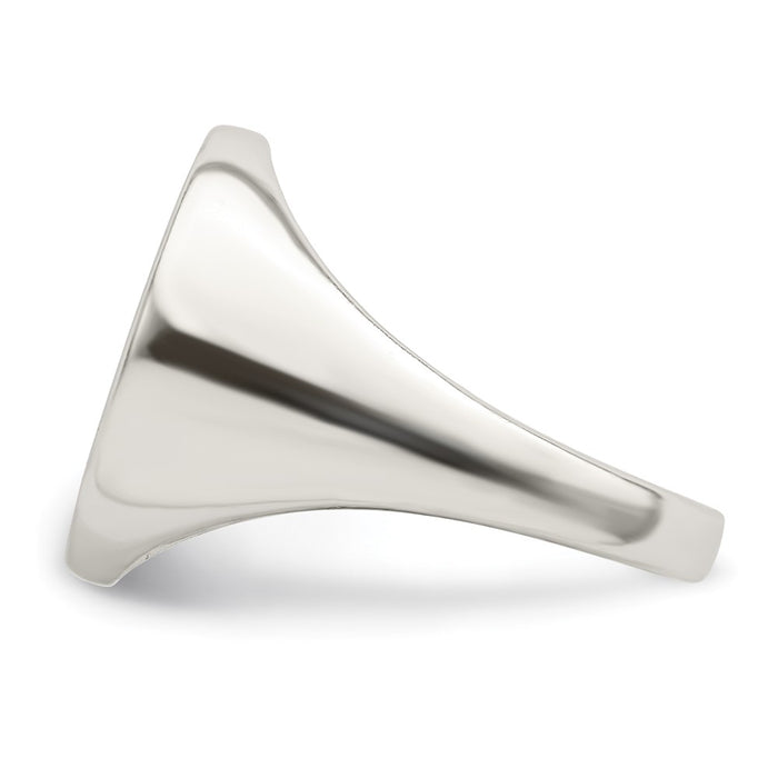 Shop Stylish Rhodium-Plated Sterling Silver Enamel Cross Ring - Affordable Elegance-3