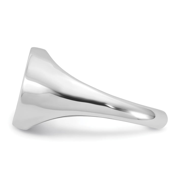 Shop Stylish Rhodium-Plated Sterling Silver Enamel Yin Yang Ring with CZ Accents-3