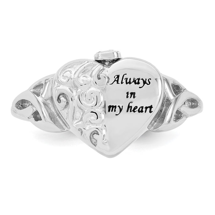 High-Quality Sterling Silver Celtic Knot Heart Ring - Size 6, Stylish Design-4