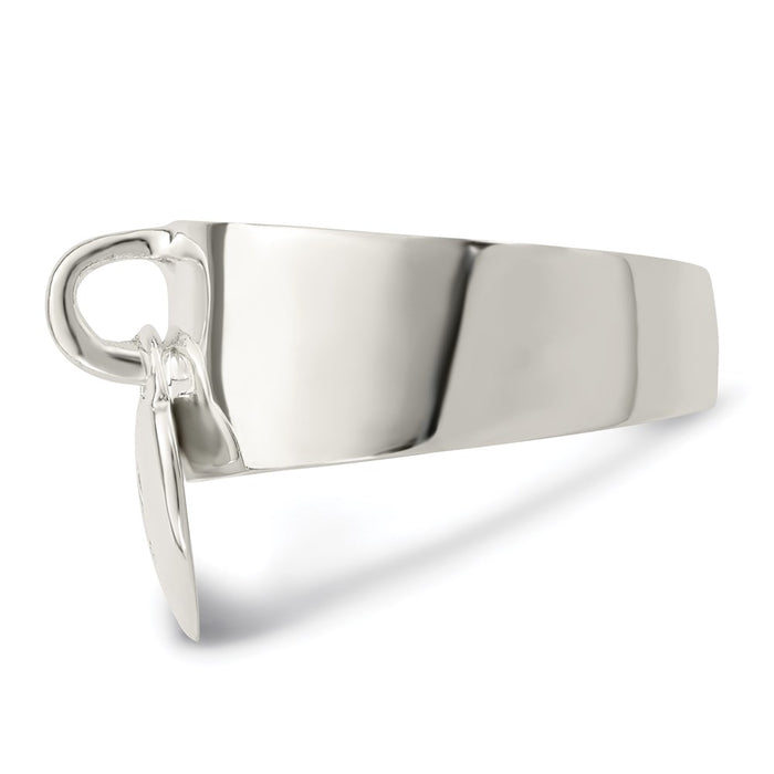 Buy Stylish Sterling Silver Dangle Locking Ring | Affordable Elegance-3