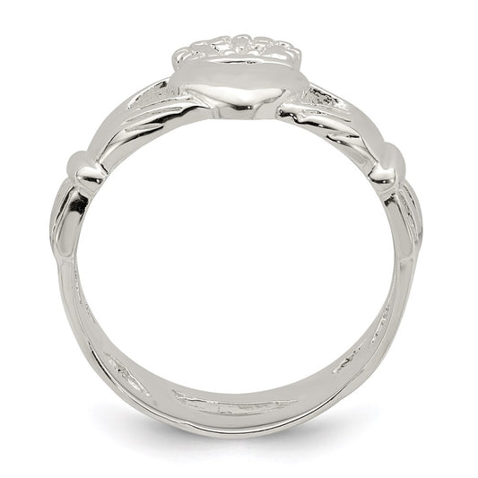 Order Stylish Solid Sterling Silver Claddagh Ring - Affordable & Elegant Design