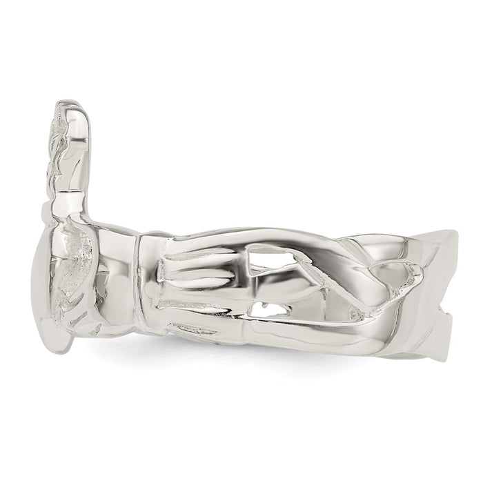 High-Quality Sterling Silver Claddagh Ring - Stylish Love & Friendship Symbol-3