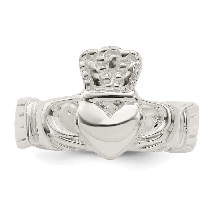 High-Quality Sterling Silver Claddagh Ring - Stylish Love & Friendship Symbol-4