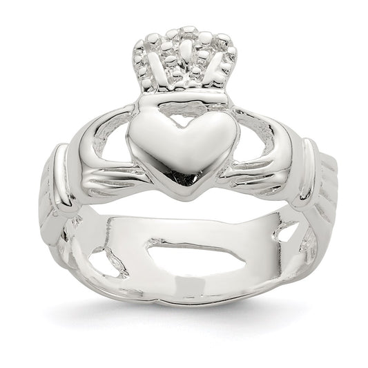 Shop Stylish Solid Sterling Silver Claddagh Ring - High Quality & Affordable
