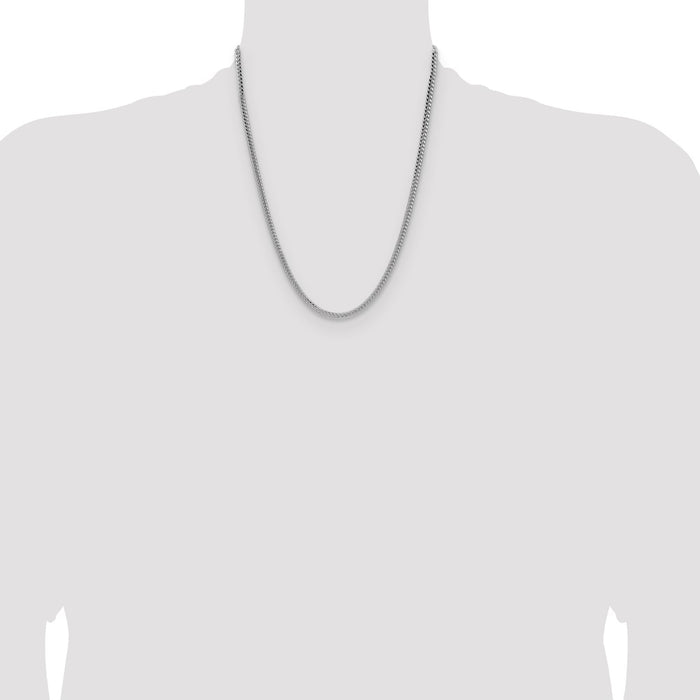 Buy Stylish 3.25mm Domed Curb Chain in Sterling Silver - Exclusive Value-4