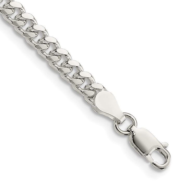 Buy Stylish 4mm Sterling Silver Domed Curb Chain - Affordable Luxury Design-1