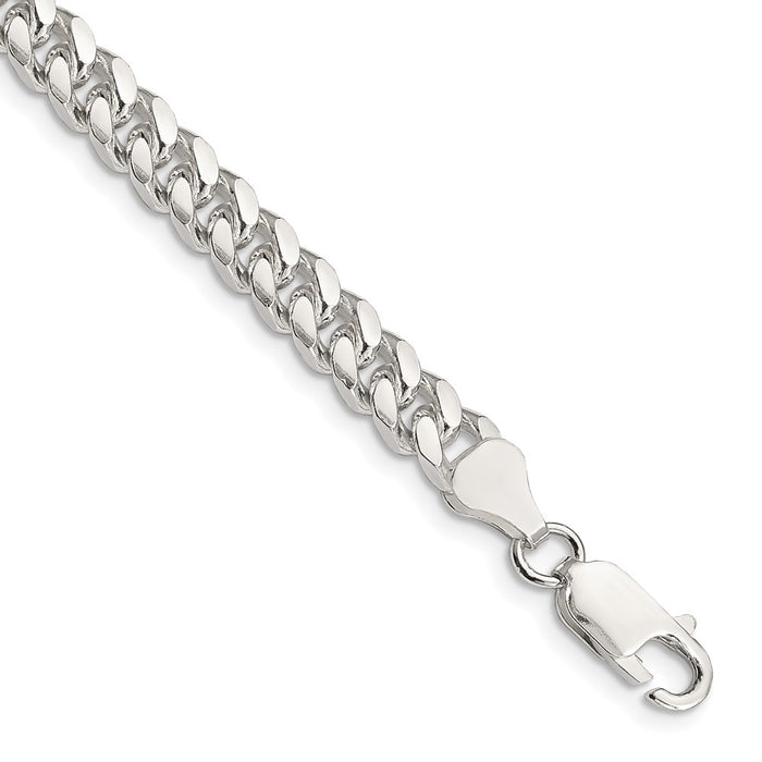 Buy Stylish 6mm Sterling Silver Domed Curb Chain - Exclusive Side D/C Design-1