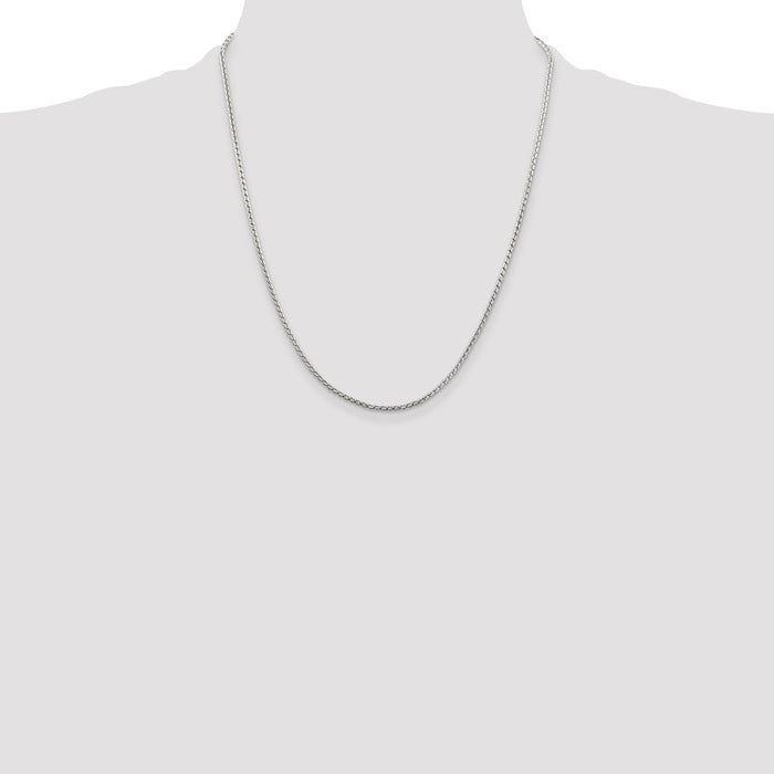 Buy 1.75mm Round Franco Chain in Sterling Silver - Stylish & Affordable!-4