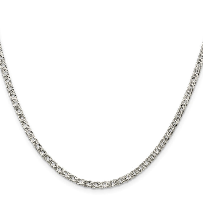 High-Quality 3.3mm Sterling Silver Rambo Link Chain - Stylish & Affordable!-2