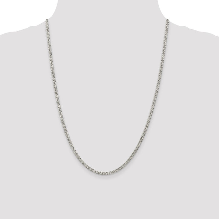 Buy Stylish 3.3mm Sterling Silver Rambo Link Chain - Affordable Luxury Jewelry-4