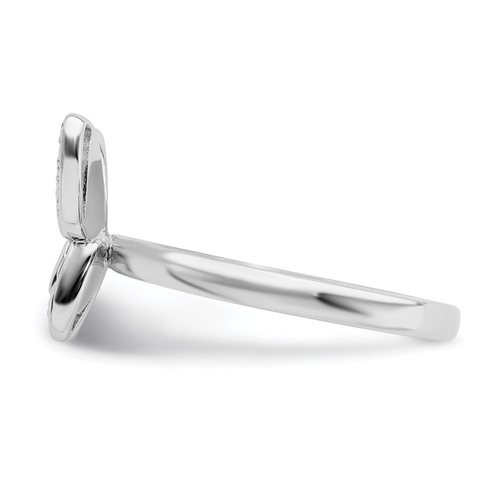 Exclusive Sterling Silver Stackable Butterfly Ring | Stylish Pink Enamel Accent-3