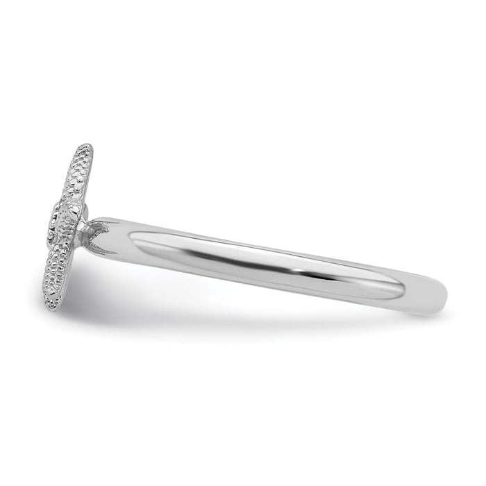 Buy Exclusive Sterling Silver Stackable Blue Topaz Starfish Ring - Stylish Design-3