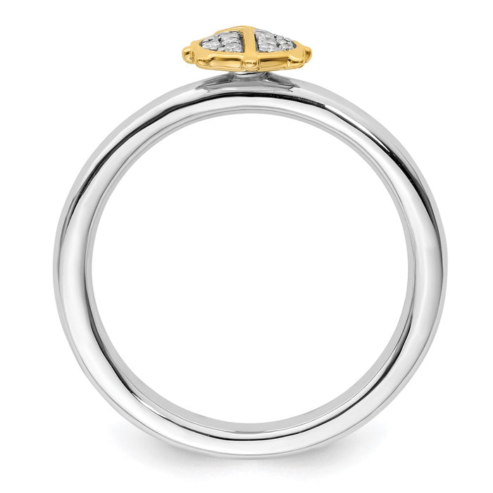 Buy Luxury Gold-Plated Ladybug Stackable Ring in Sterling Silver - Stylish!-2