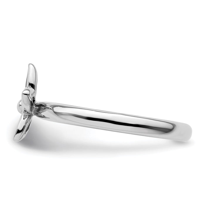 Buy Exclusive Sterling Silver Amethyst Flower Ring | Stylish Stackable Design-3