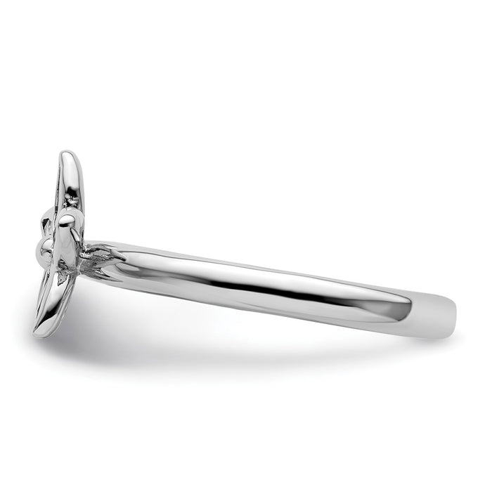 Shop Stylish Citrine Flower Ring in Sterling Silver - Stackable, Affordable Price-3