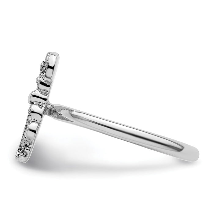 Buy Stylish Sterling Silver Marcasite Dog Ring - Stackable Expressions, 14K Gold Finish-3