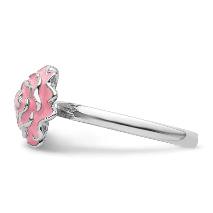 Shop Stylish Sterling Silver Stackable Carnation Ring - Expressions Collection-3