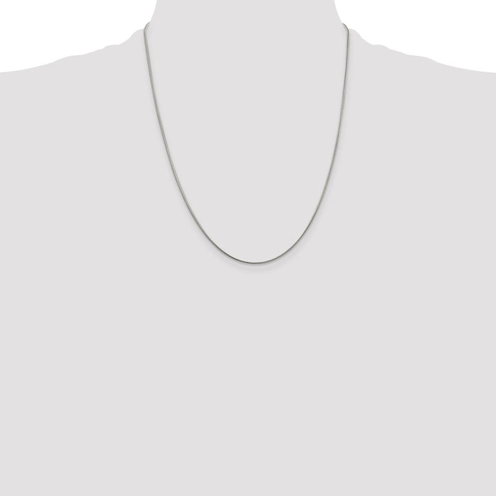 Buy Stylish 1mm Sterling Silver Snake Chain with 4-Inch Extension - Affordable!-4