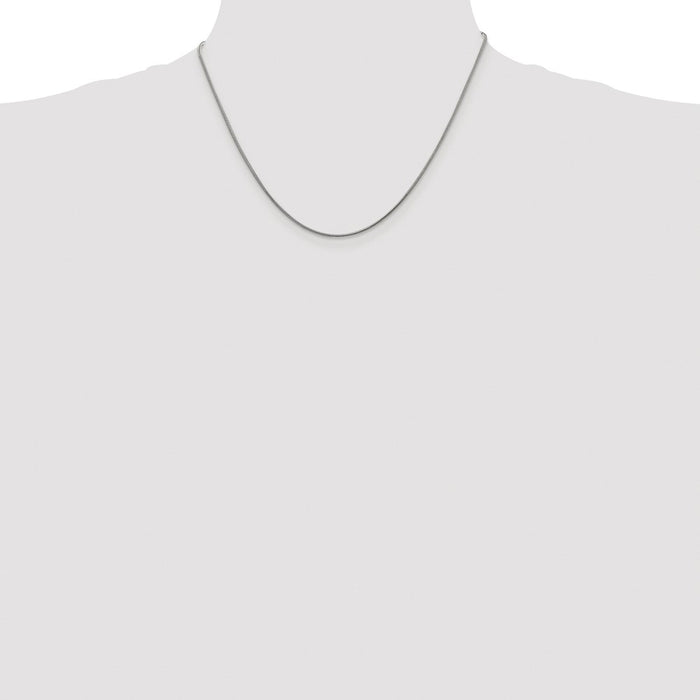 Exclusive Rhodium-Plated 1.2mm Sterling Silver Snake Chain | Stylish Value-4