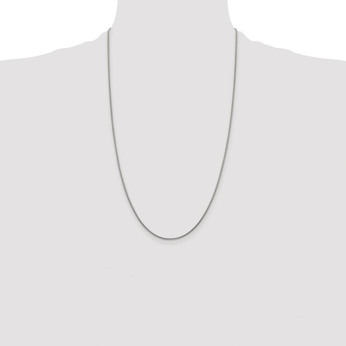 Buy Stylish Rhodium-Plated 1.2mm Sterling Silver Snake Chain - Affordable Elegance-4