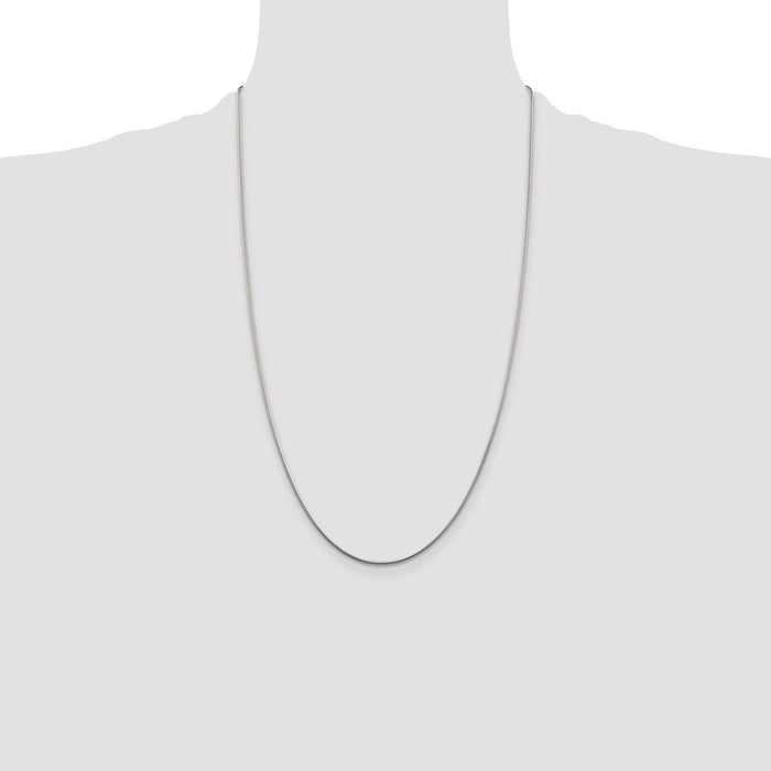 Buy Stylish 1.25mm Sterling Silver Snake Chain - Affordable Luxury Jewelry-4