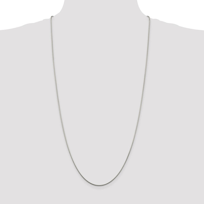 Buy 1.25mm Sterling Silver Snake Chain - Stylish, High-Quality & Affordable!-4