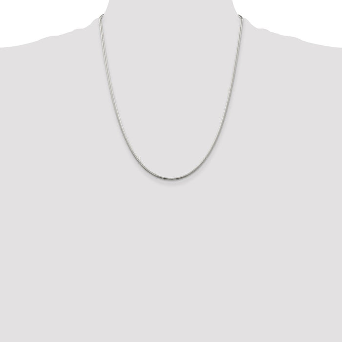 Buy Stylish 1.75mm Sterling Silver Snake Chain - Affordable Price, High Quality-4