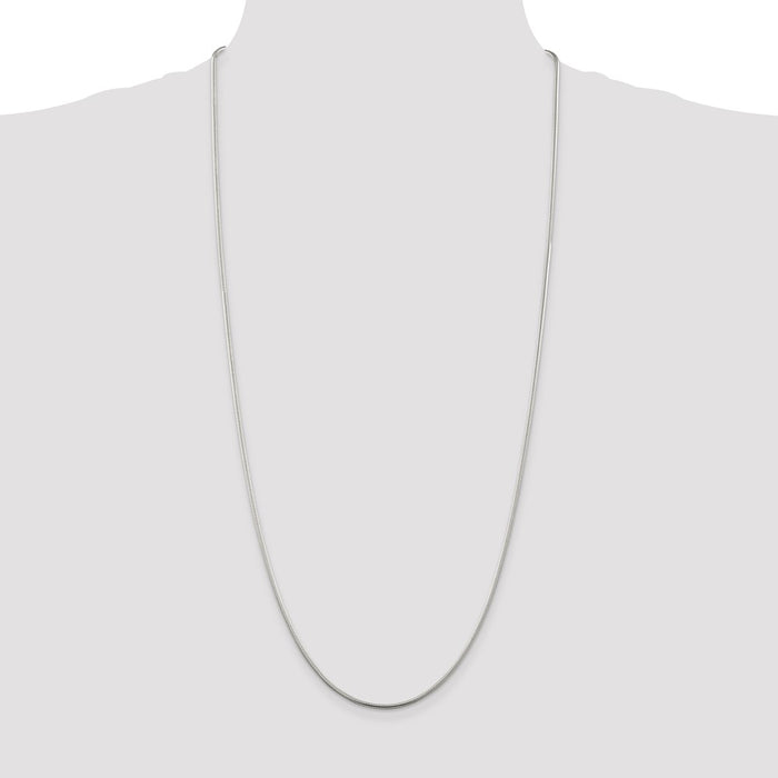 Buy High-Quality 1.75mm Sterling Silver Snake Chain | Stylish & Affordable Price-4