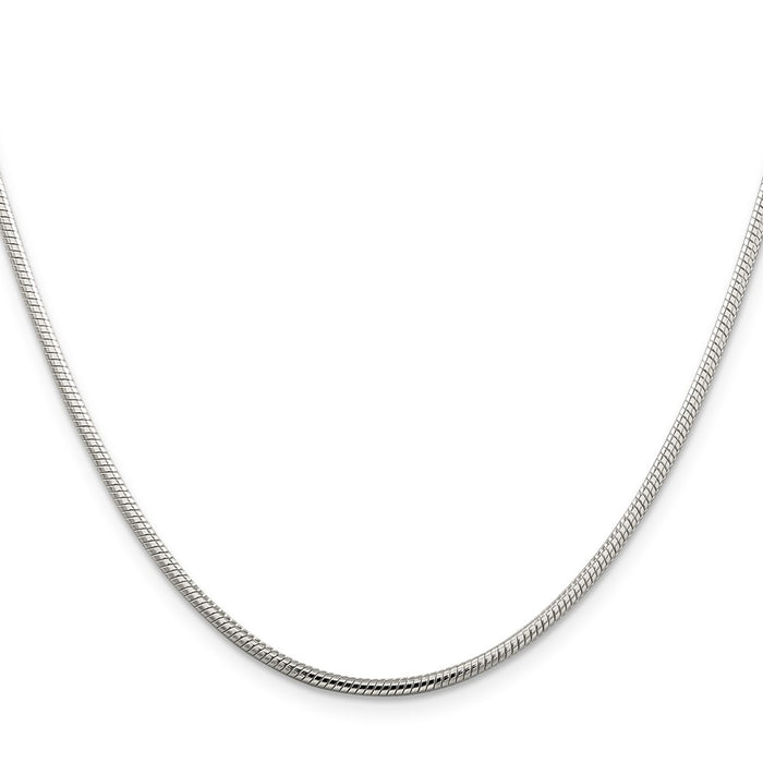 Buy Stylish 2mm Sterling Silver Snake Chain - Affordable Elegance-2
