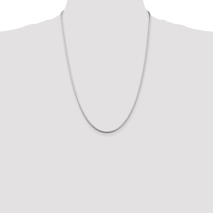 Buy Stylish 2mm Sterling Silver Snake Chain - Affordable Luxury Jewelry-4