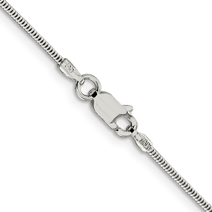 Buy Stylish 1.5mm Round Sterling Silver Snake Chain - Affordable Luxury Jewelry-3