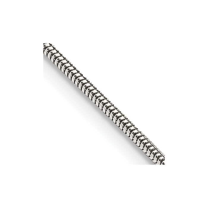 Buy Stylish 1.5mm Round Sterling Silver Snake Chain - Affordable Elegance-1